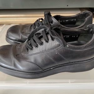 Vintage Salvatore Ferragamo Sport Leather Shoes (Black) -6.5D
